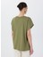 Haki Kadın Relaxed Işlemeli T-Shirt FC5SL-TST0206 4