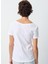 Beyaz Kadın T-Shirt SON33E25_BLANC 4