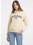 Bej Kadın Kapüşon Yaka Normal Kalıp Desenli Sweatshirt Gj Hood Reg Guess J - Organıc Co/pl 2