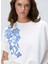 Kırık Beyaz Kadın Bisiklet Regular Fit Sweatshirt 1094661 2