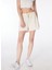 Açık Bej Kadın Lastikli Basic Sweat Şort F4SL-SHT0611 3
