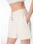 Açık Bej Kadın Lastikli Basic Sweat Şort F4SL-SHT0611 4