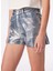Indigo Kadın Yıkamalı Denim Şort BRB4SL-SRT6077 4