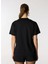 Siyah Kadın Standart Baskılı T-Shirt J0706-1555 5