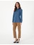 Açık Indigo Slim Fit Uzun Kollu Gömlek 4