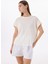 Ekru Kadın Relaxed Taşlı T-Shirt FC5SL-TST0116 1
