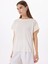 Ekru Kadın Relaxed Taşlı T-Shirt FC5SL-TST0116 3