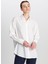 Beyaz Kadın Loose Fit Gömlek W2510769100-RELAXED Fit Gömlek 2