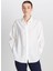 Beyaz Kadın Loose Fit Gömlek W2510769100-RELAXED Fit Gömlek 3