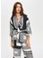 Siyah Kadın Ata Comfort Fit Kimono US25KMN003 3