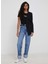 Siyah Kadın Normal Baskılı T-Shirt PL505202 1