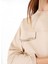 Açık Bej Kadın Bisiklet Yaka Rahat Sweatshirt F4WL-SWT0136 4