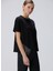 Siyah Kadın Basic T-Shirt 1094731 4
