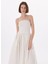 Beyaz Kadın Straplez Elbise Vmane Bandeau 7/8 Dress Jrs Ga 4