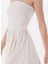 Beyaz Kadın Straplez Elbise Vmane Bandeau 7/8 Dress Jrs Ga 5