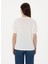 Beyaz Kadın Comfort Fit T-Shirt Allı 5