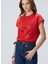 Kırmızı Kadın Basic T-Shirt 1094717 4