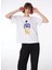 Kırık Beyaz Kadın Bisiklet Yaka Basic T-Shirt F4SL-TST0212 1