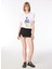Kırık Beyaz Kadın Bisiklet Yaka Basic T-Shirt F4SL-TST0212 3