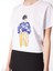 Kırık Beyaz Kadın Bisiklet Yaka Basic T-Shirt F4SL-TST0212 4