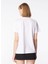 Kırık Beyaz Kadın Bisiklet Yaka Basic T-Shirt F4SL-TST0212 5