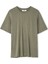 Ipekyol Haki Kadın Rahat T-Shirt IS1250070260 2