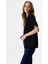 Siyah Kadın Oversize T-Shirt TS1250070111 3