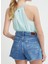 Yüksek Bel Mavi Kadın Denim Şort PL801111MP1 4
