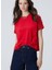 Kırmızı Kadın Basic T-Shirt 1094696 4