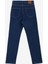 Yüksek Bel Dar Paça Straight Indigo Kadın Denim Pantolon 1090209 2