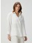 Beyaz Kadın Oversize Gömlek 1094137 3