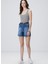 Lacivert Kadın Basic T-Shirt 1094702 3