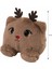 Geyik Peluş Yastık, Yılbaşı Peluş, Uyku Arkadaşı 25 cm 2