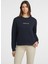 Lacivert Kadın Klasik Normal Sweatshirt Gj Cn Reg Logo Emb S - Organıc Co/p 2