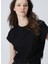 Siyah Kadın Basic T-Shirt 1094687 1
