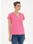V Yaka Pembe Kadın T-Shirt Gebı 1