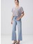 Gri Kadın Basic T-Shirt 1094709 3