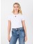 Beyaz Kadın Slim Fit T-Shirt 50512000 1