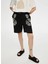 Siyah Kadın Comfort Fit Şort US25SRT003 2
