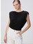 Siyah Kadın Basic T-Shirt 1094723 4