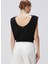 Siyah Kadın Basic T-Shirt 1094723 5