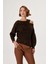 Pullu Cut Out Triko Kazak 1