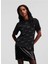 Yuvarlak Yaka Baskılı Siyah Kadın T-Shirt 240W1704 2