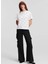 Yuvarlak Yaka Baskılı Beyaz Kadın T-Shirt 240W1704 1