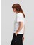 Yuvarlak Yaka Baskılı Beyaz Kadın T-Shirt 240W1704 3