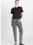 Siyah Kadın Relaxed T-Shirt W2510305001-RELAXED Fit Mid Logo T- 1