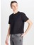 Siyah Kadın Relaxed T-Shirt W2510305001-RELAXED Fit Mid Logo T- 2