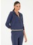 Lacivert Kadın Kapüşon Regular Fit Sweatshirt Rov-S 1