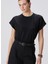 Siyah Kadın Basic T-Shirt 1094625 4