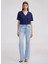 Ipekyol Lacivert Kadın Oversize T-Shirt IS1250070169 1